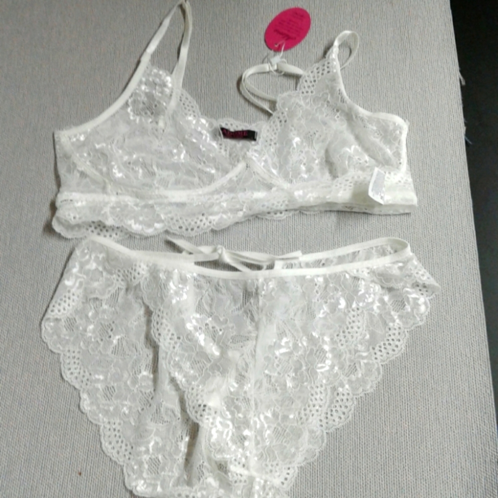 Adome lace bra set Large